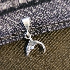925 Fine Sterling Silver Dolphin Pendant Mexico Stamped Jewelry Casual Beach Sea
